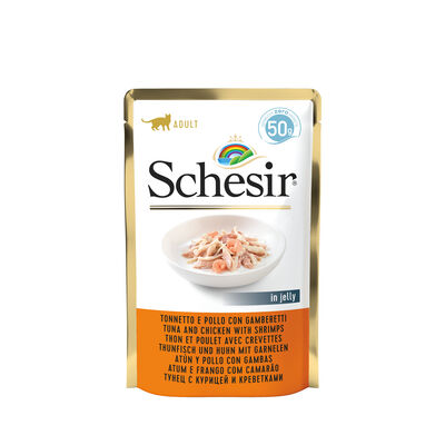 Schesir Cat Tonnetto e Pollo con Gamberetti 50 gr