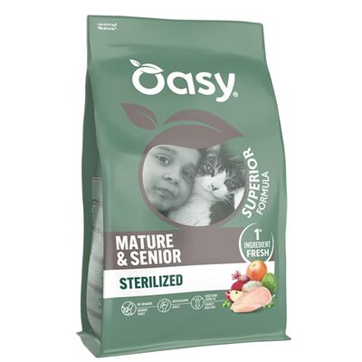 Oasy Superior Formula Cat Mature & Senior Sterilized al Pollo 1,5 kg