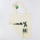 Shopper in tessuto stampa verde 100% Pet Lover