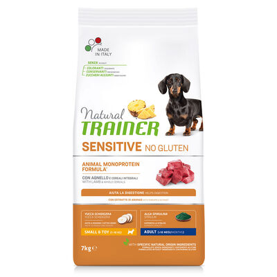 Natural Trainer Dog Adult Mini Sensitive No Grain con Agnello 7 kg