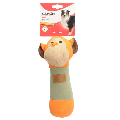 Camon Gioco per Cani Scimmietta in canvas con squeaker 26 cm