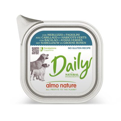 Almo Nature Daily Dog Adult Merluzzo e fagiolini 100g 