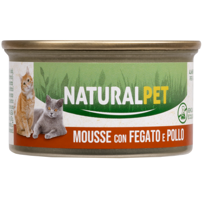 Naturalpet Cat Adult Mousse Fegato e Pollo 85gr