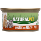 Naturalpet Cat Adult Mousse Fegato e Pollo 85gr image number 0