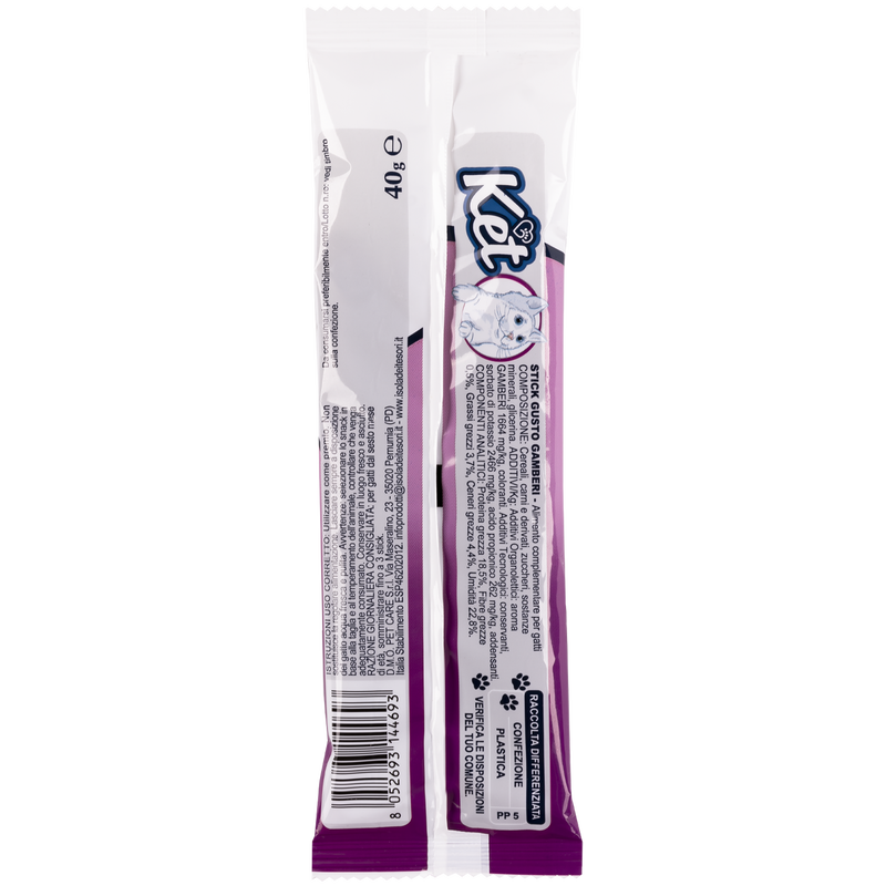 Ket Snack Stick Gamberi 40gr