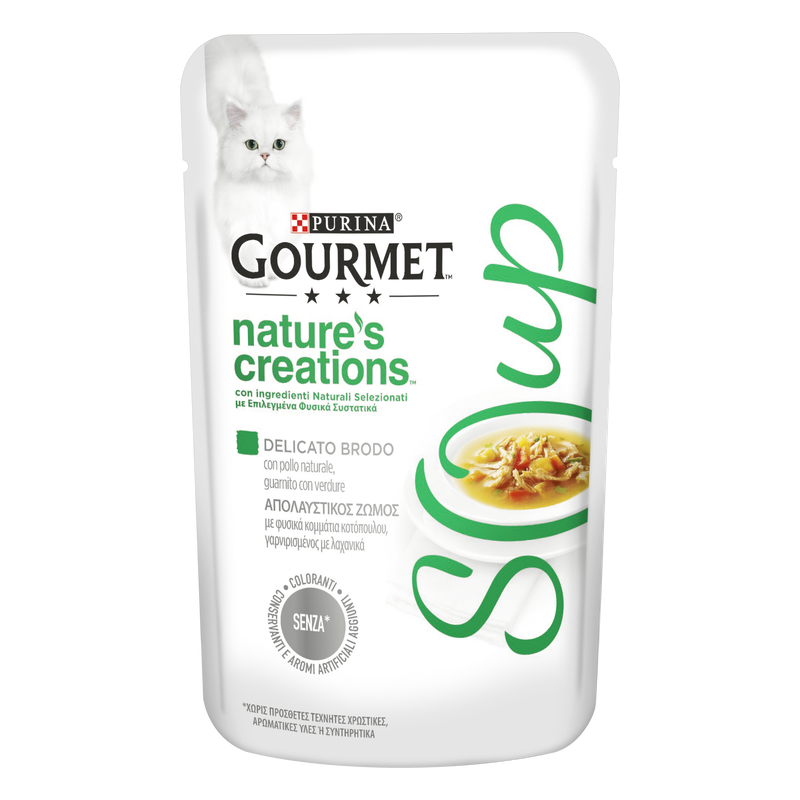 Gourmet Nature's Creation Soup Cat Adult Pollo e Verdure 40 gr