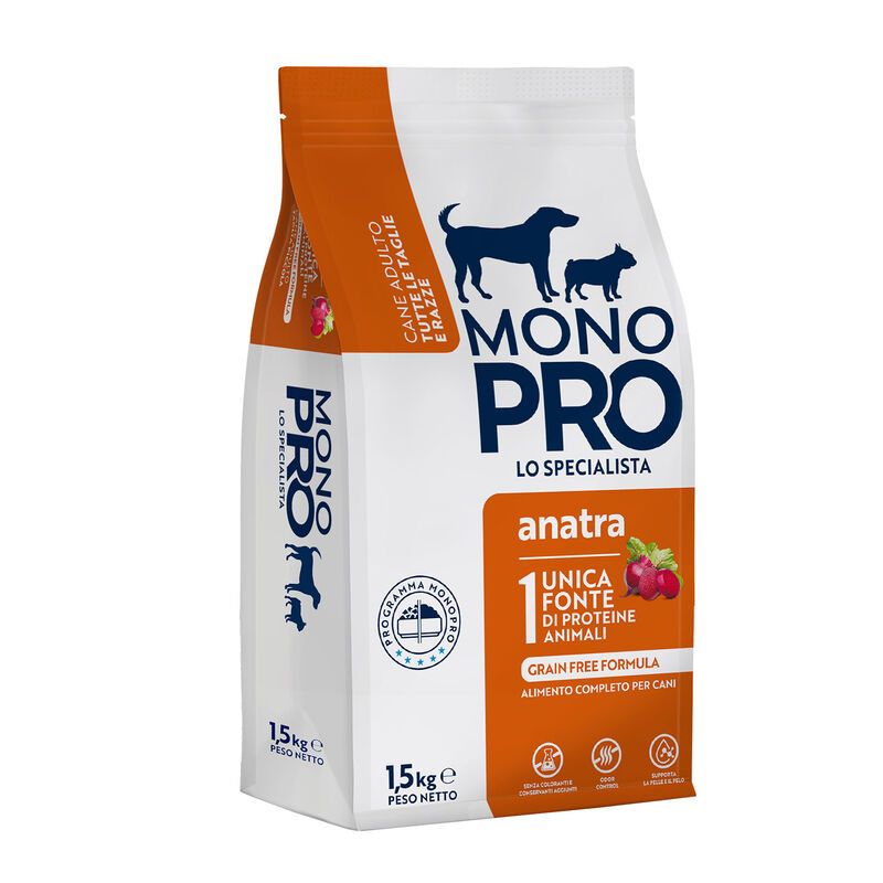 Monopro Dog All breeds Anatra 1,5 kg - Scad Ottobre 25