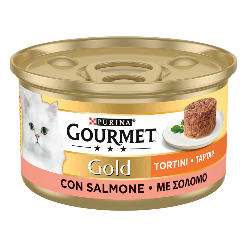 Gourmet Gold Tortini Cat Adult  con Salmone 85 gr