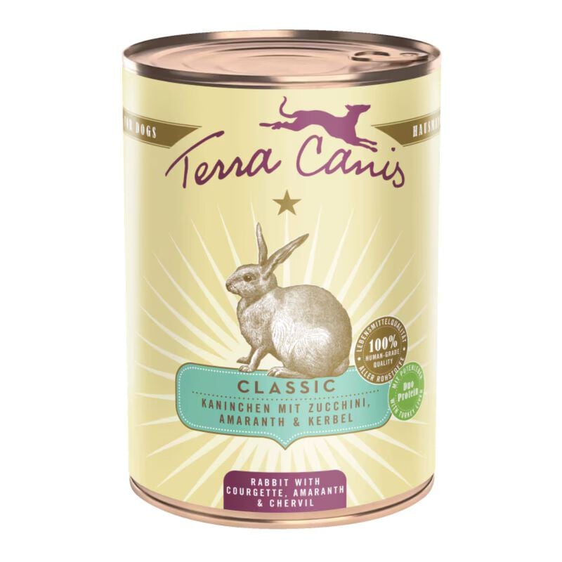 Terra Canis Dog Classic Coniglio con Zucchino, Amaranto e Cerfoglio 400 gr