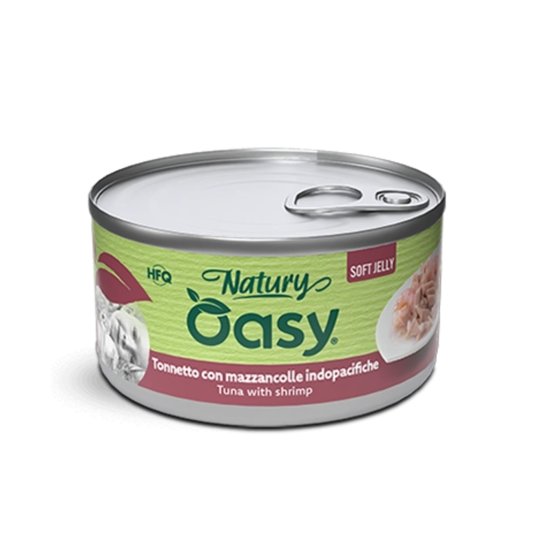 Oasy Natury Cat Adult Tonnetto con mazzancolle 150gr