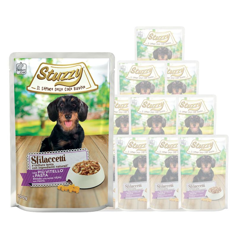 Stuzzy Dog Sfilaccetti con Vitello e Pasta 100 gr