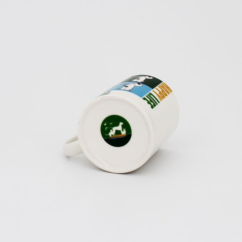 Mug in ceramica con stampa Happy Dog Happy Life