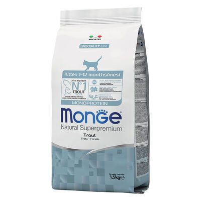 Monge Natural Superpremium Monoprotein Kitten Trota 1,5 kg