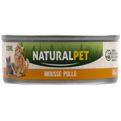 Naturalpet Cat Sterilised Mousse al pollo 85gr