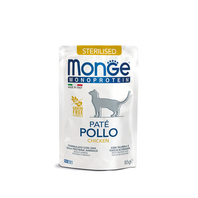 Monge Monoprotein Cat Adult Sterilised Pat&eacute; Pollo 85 gr