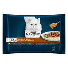 Gourmet Perle Cat Adult Trionfo di Salsa Manzo e Pollo 4x85 gr