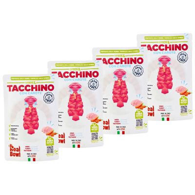 Real Bowl Alimento umido per cani adulti di taglia piccola Tacchino 150 gr