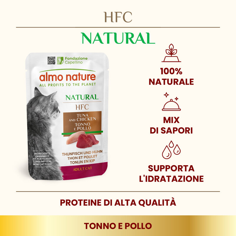 Almo Nature HFC Natural Cat Tonno e Pollo 55 gr