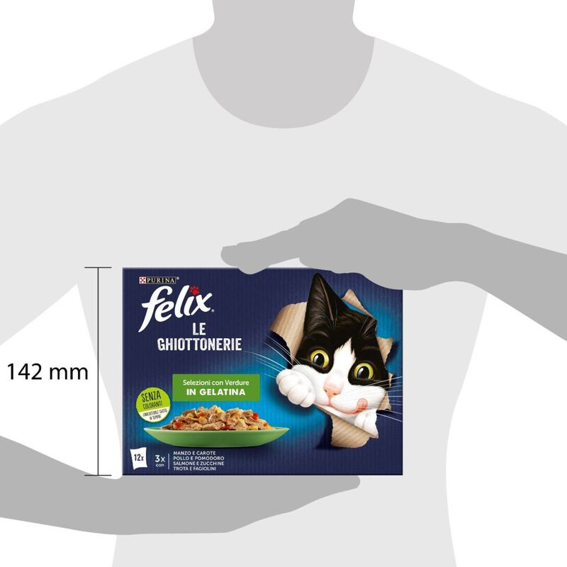 Felix Le Ghiottonerie Cat Selezioni con verdure 12 x 85 gr