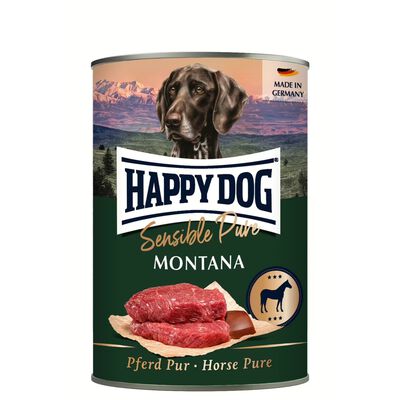 Happy Dog Sensible Pure Montana umido per cani adulti Cavallo 400 gr