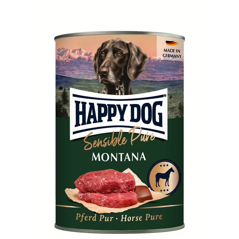 Happy Dog Sensible Pure Montana umido per cani adulti Cavallo 400 gr