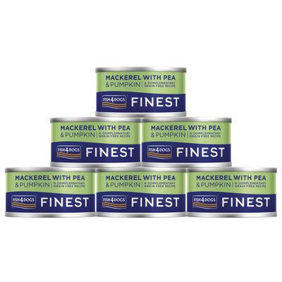 Fish4Dogs Finest Dog Sgombro con Piselli e Zucca 85 gr