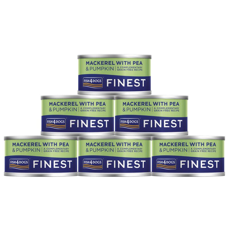 Fish4Dogs Finest Dog Sgombro con Piselli e Zucca 85 gr