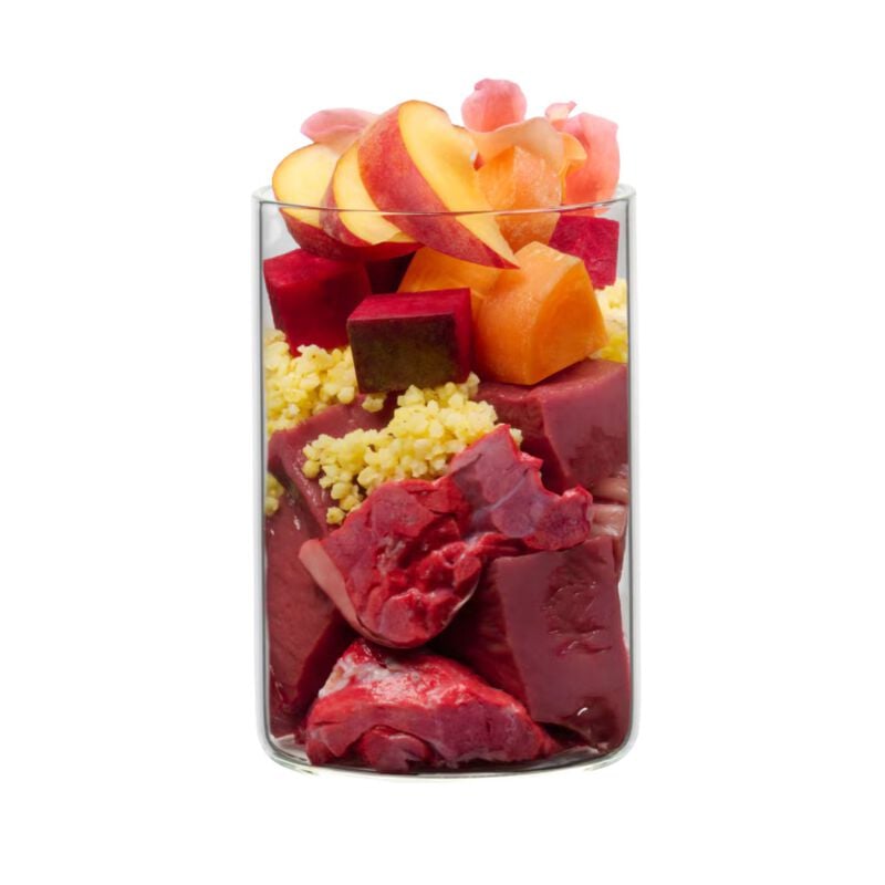 Terra Canis Dog menu flower Rosa Inglese Agnello con verdure miste e petali di rosa 400 gr