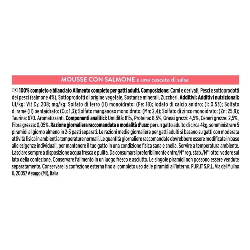 Gourmet Revelation Cat Mousse con Salmone 4 x 57 gr