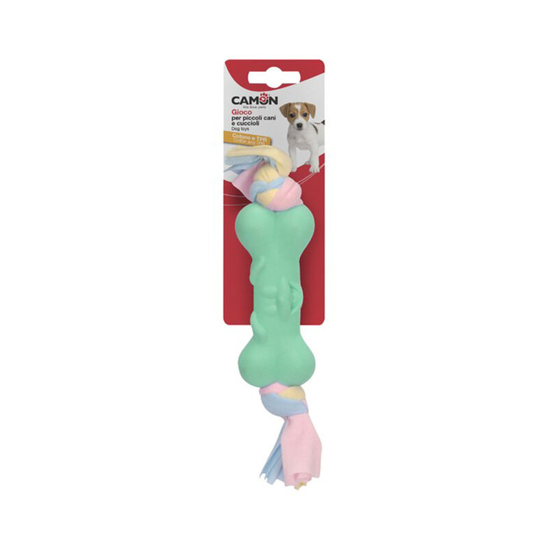 Camon Gioco Osso in TPR con nastro in cotone 25cm