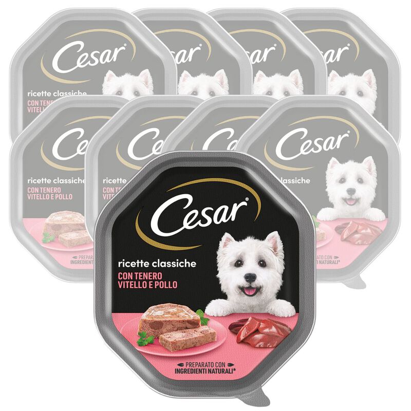 Cesar Dog Ricette Classiche Vitello e Pollo 150 gr