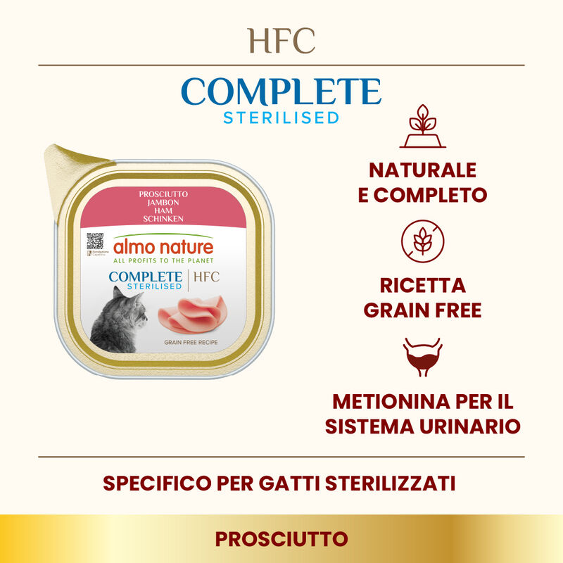 Almo Nature HFC Complete Cat Adult Sterilised Prosciutto 85g