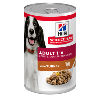 Hill's Science Plan Dog Adult con Tacchino Lattina 370 gr