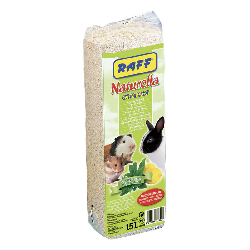 Raff Naturella Compact Lettiera Igenica per Piccoli Roditori 15 Lt