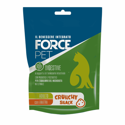 Forcepet Digestive Gatti Adulti Crunchy Snack con Anatra 60gr