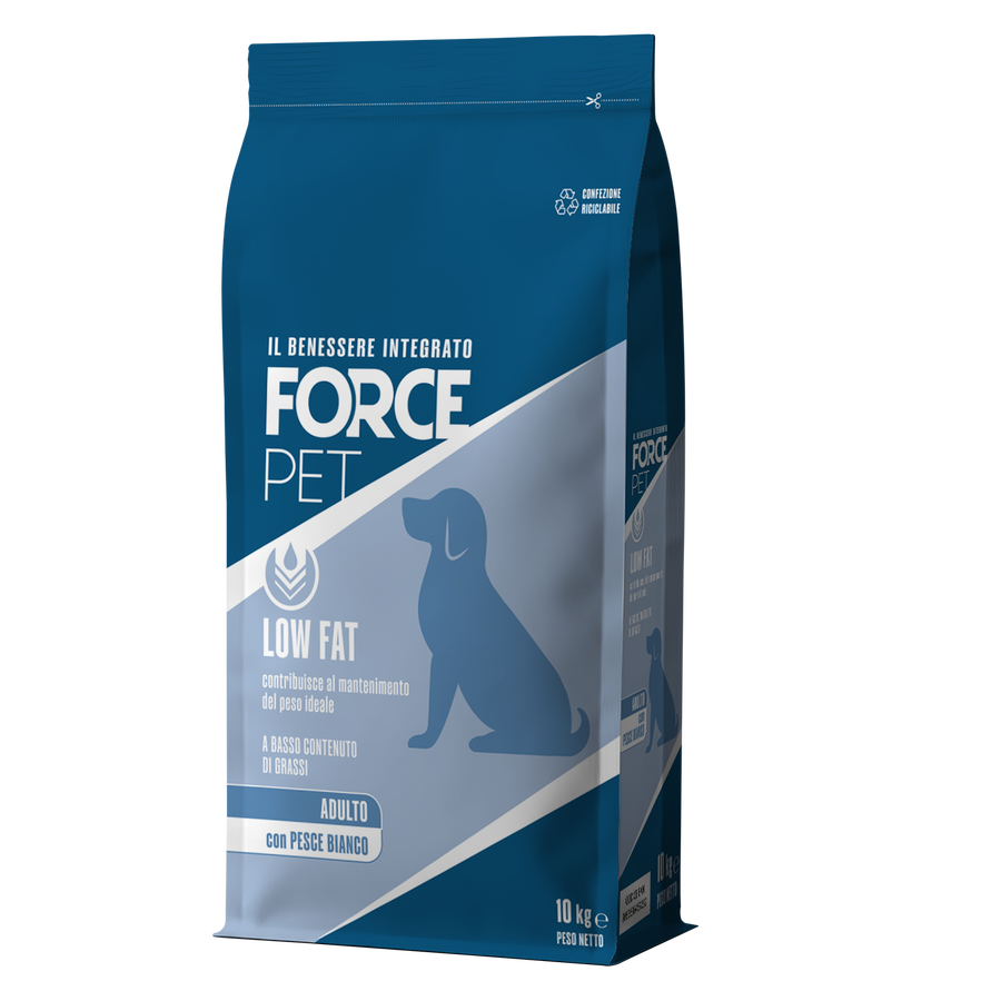 Forcepet Dog Adult Low Fat con pesce bianco 10kg