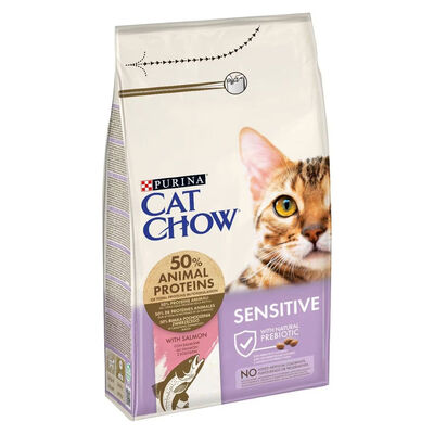 Cat Chow Adult Sensitive ricco in Salmone 1,5 kg