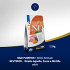 Farmina N&D Pumpkin Cat Adult Neutered Agnello e Mirtillo 1,5 kg