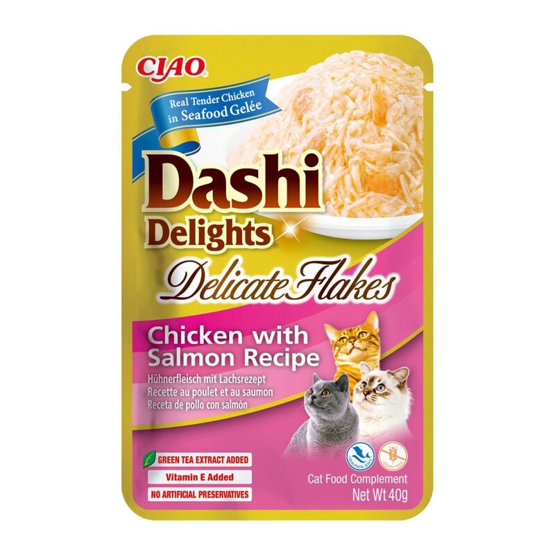 Ciao Dashi Delights Delicati Fiocchi di Pollo e Salmone in brodo Dashi 40 gr