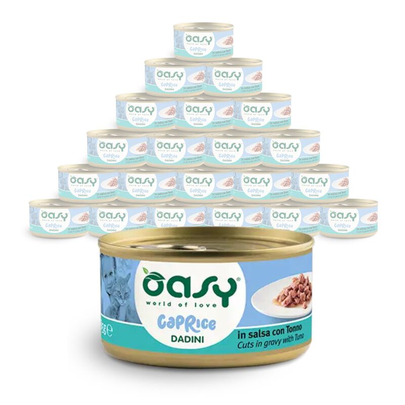Oasy Caprice Cat Adult Dadini in Salsa con Tonno 85 gr