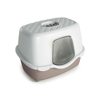 PetUp Toilette Chiusa Matilde per Gatti colore Tortora