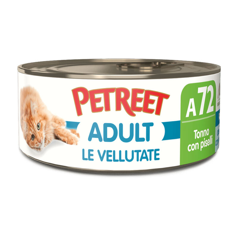 Petreet Cat Vellutate Tonno con piselli 70 gr