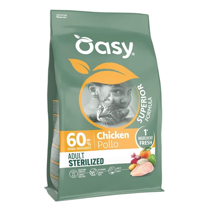 Oasy Superior Formula Cat Adult Sterilized al Pollo 1,5 kg