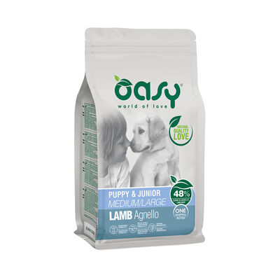 Oasy Dog Puppy Junior Medium Large One Animal Protein Agnello 2,5 Kg