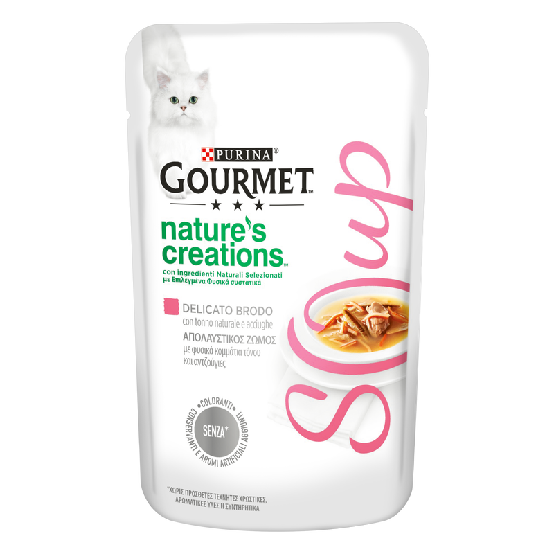 Gourmet Nature's Creation Soup Cat Adult Tonno&Acciughe 40 gr