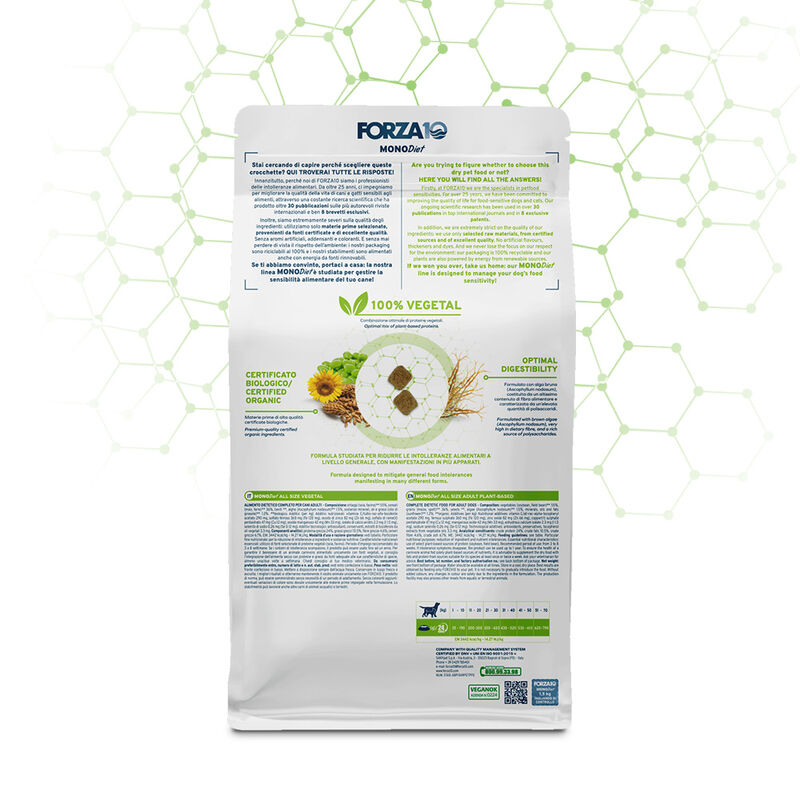 Forza10 MonoDiet Dog Adult Vegetal 10 kg