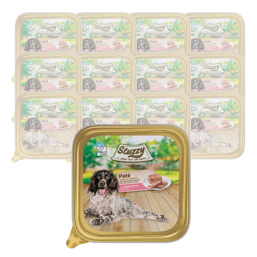 Stuzzy Dog Pat&eacute; con Prosciutto 150 gr