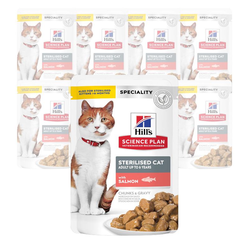 Hill's Science Plan Cat Adult Sterilised con Salmone 85 gr