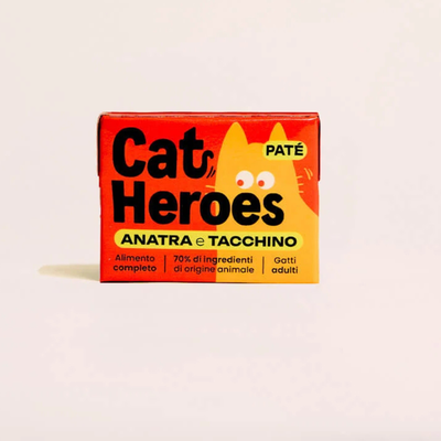 Cat Heroes Pat&eacute; Anatra e tcchino 95gr