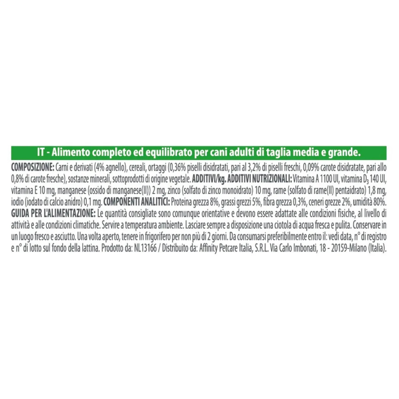 Natural Trainer Dog Mediumx&Maxi Adult bocconcini con agnello 415gr